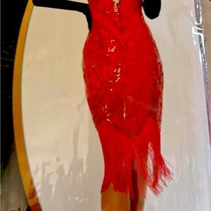 Flapper girl costume size medium 8 to 10